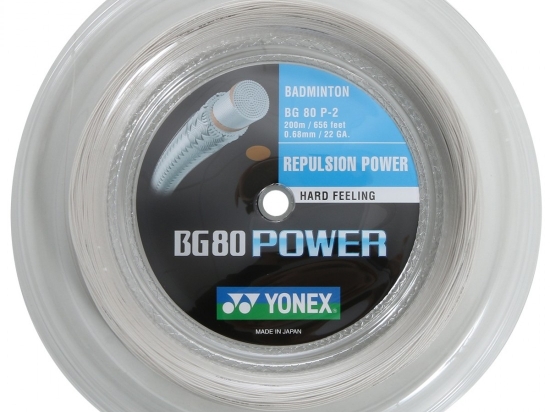 Cordage de badminton YONEX BG80 POWER (bobine - 200m)