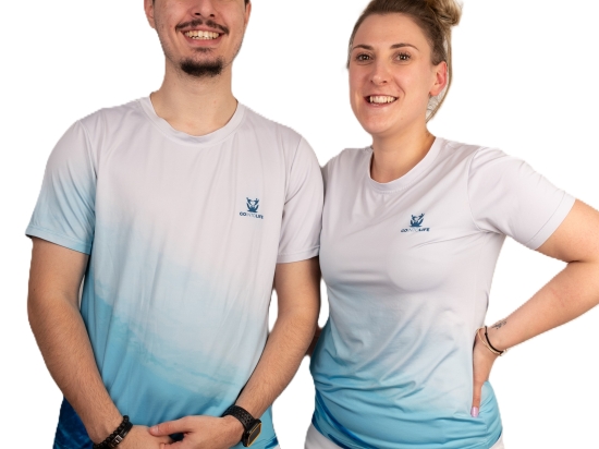 T-shirt GO INTO LIFE homme OCEAN Bleu