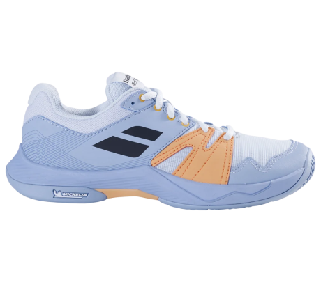 Chaussures indoor BABOLAT femme SHADOW TEAM Light Blue