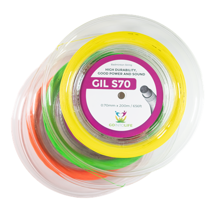 Cordage de badminton GO INTO LIFE S70 (bobine - 200m)