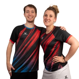 T-shirt GO INTO LIFE femme STRIPES Rouge