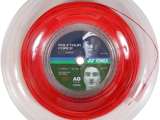 YONEX POLYTOUR FORCE Bright Red (bobine - 200m)
