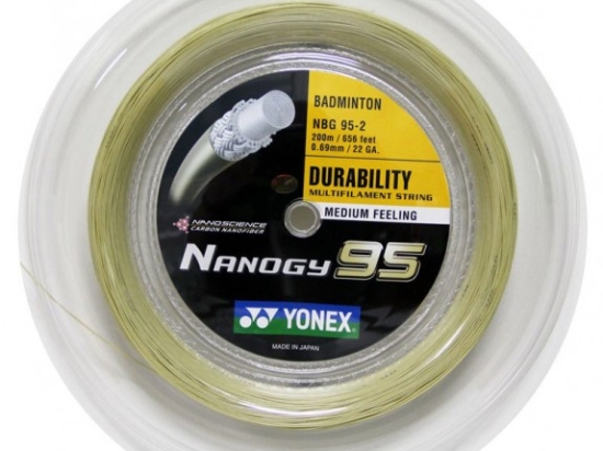 Cordage de badminton YONEX NANOGY 95 (bobine - 200m)