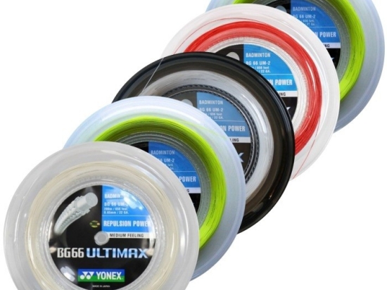 Cordage de badminton YONEX BG66 Ultimax (bobine - 200m)