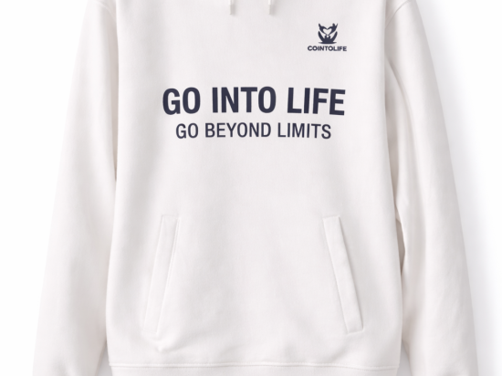Hoodie GO INTO LIFE unisexe Blanc – Lifestyle sportif
