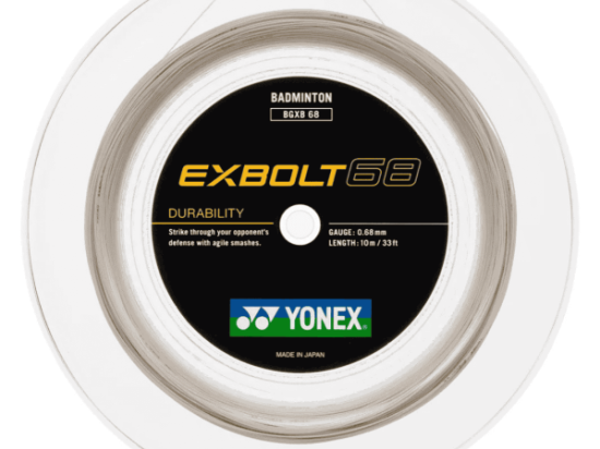 Cordage de badminton YONEX EXBOLT 68 (bobine - 200m)