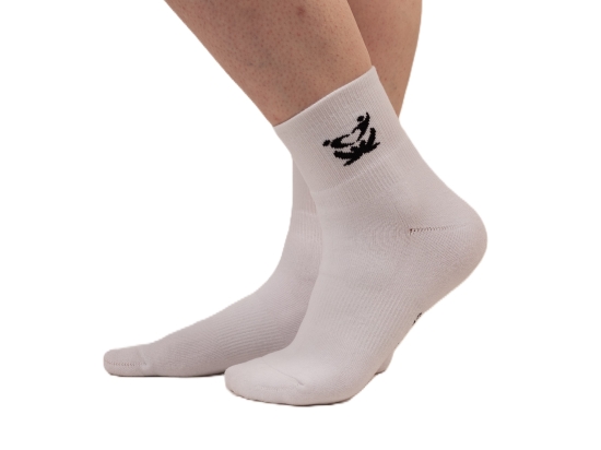 Chaussettes GO INTO LIFE épaisses mi-courtes  Blanches (1 paire)
