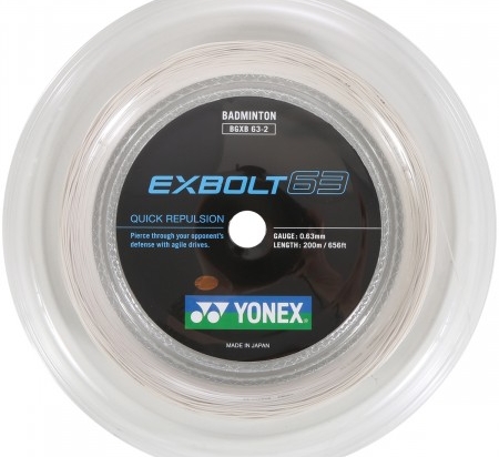 Cordage de badminton YONEX EXBOLT 63 (bobine - 200m)