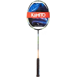 Raquette de badminton KAMITO POWER GEAR 88 Noire/Orange (non cordée)