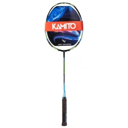 Raquette de badminton KAMITO POWER GEAR 88 Noire/Bleue (non cordée)