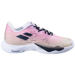 Chaussures indoor BABOLAT femme SHADOW TOUR 5 Pink/Green